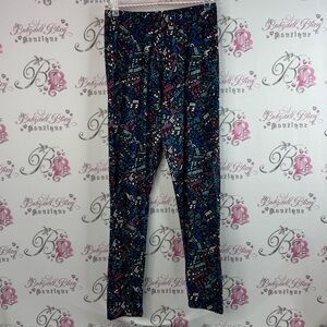 Sweetlegs tights Leggings music notes 🎵 pink blue white black stretchy pants